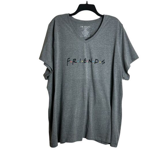 Friends Women's Logo Short Sleeve Graphic T-Shirt Gray Size 30/32 - Picture 1 of 4
